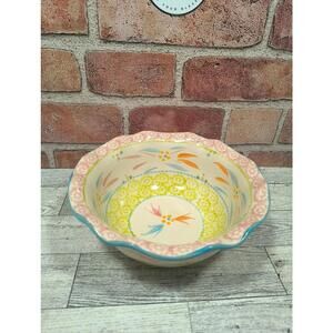 Temptations Old World Springfetti 1Qt Scalloped Serving/Mixing Bowl New